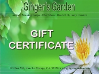 Ginger's Garden Soaps Gift Certificate